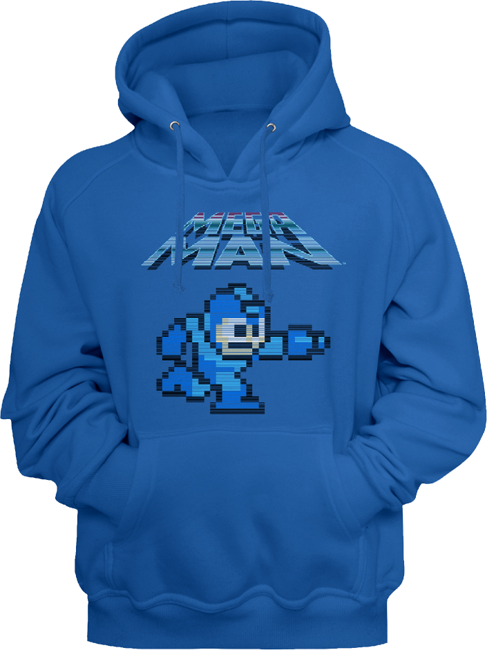 8-Bit Blue Bomber Mega Man Hoodie product image 1