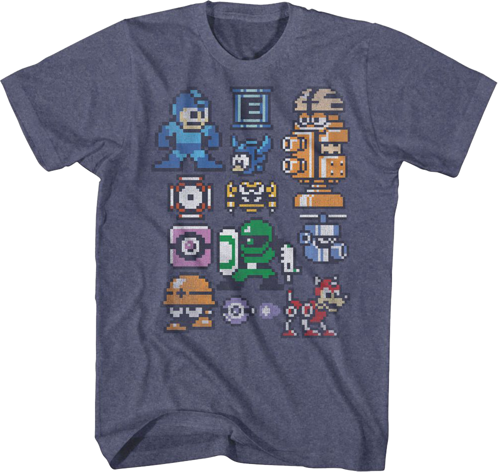 Pixel Collage Mega Man T-Shirt product image 1
