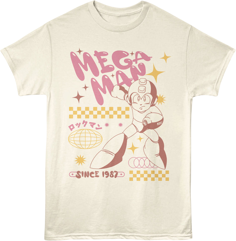 Bubble Letters Mega Man T-Shirt product image 1