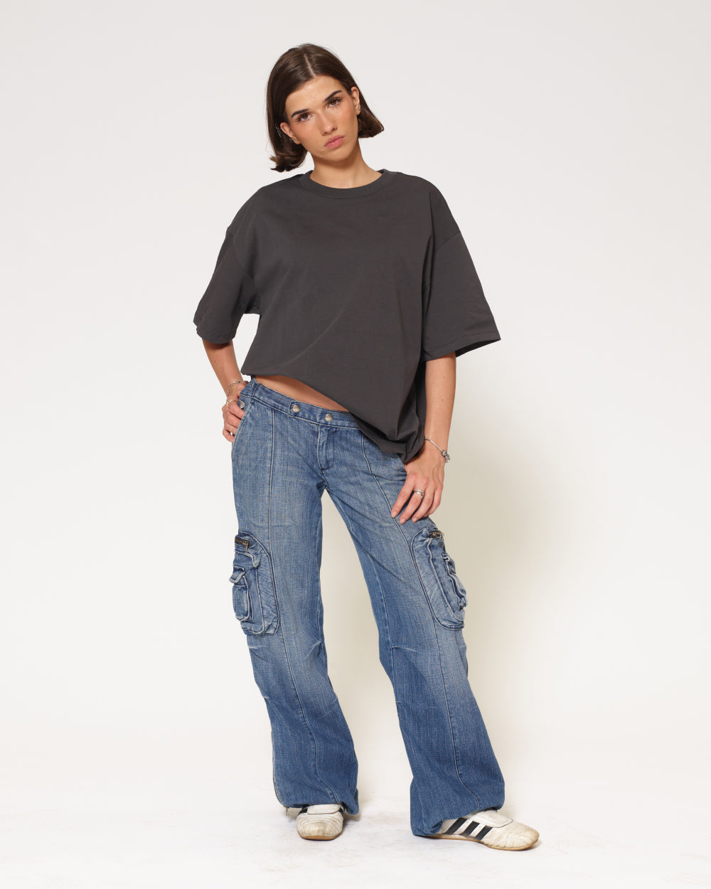 Oversized Tee 2 Pack: Black, Charcoal product image 5