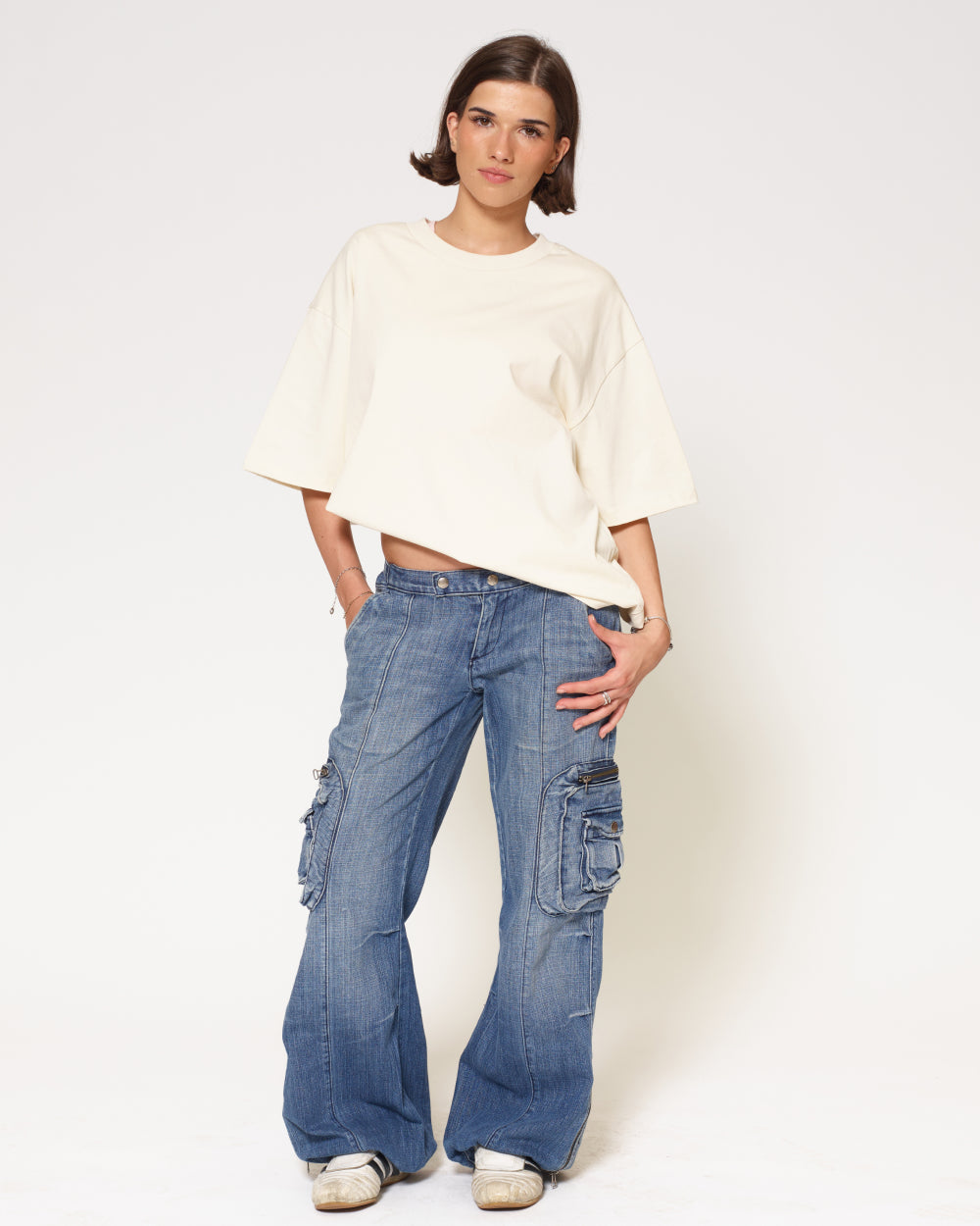 Oversized Tee 2 Pack: Black, Natural product image 4