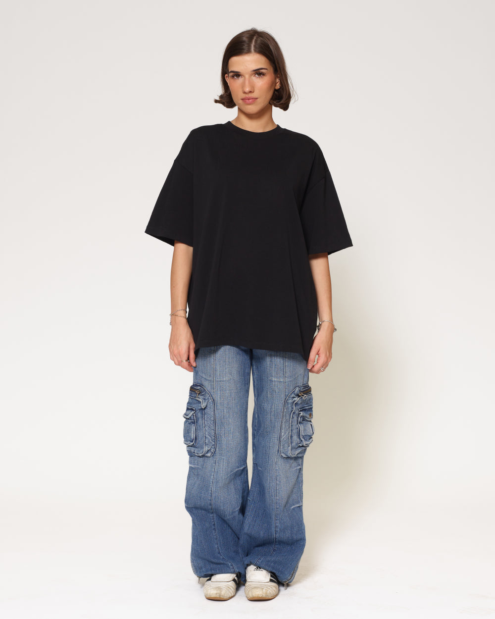 Oversized Tee 4 Pack: Charcoal, Black, Powder Blue, White product image 5