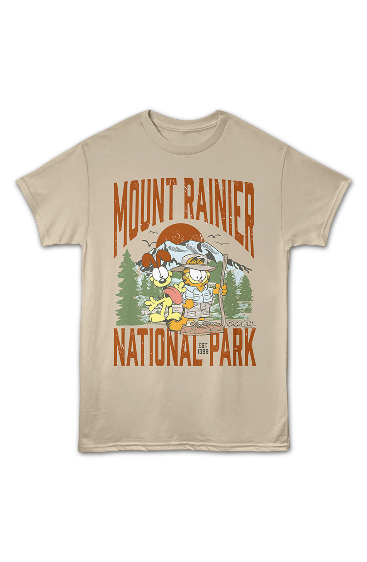 Mount Rainier National Park Garfield T-Shirt product image 2