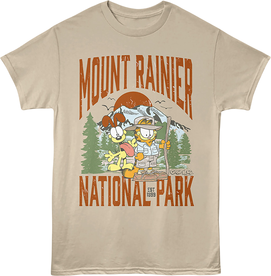 Mount Rainier National Park Garfield T-Shirt product image 1