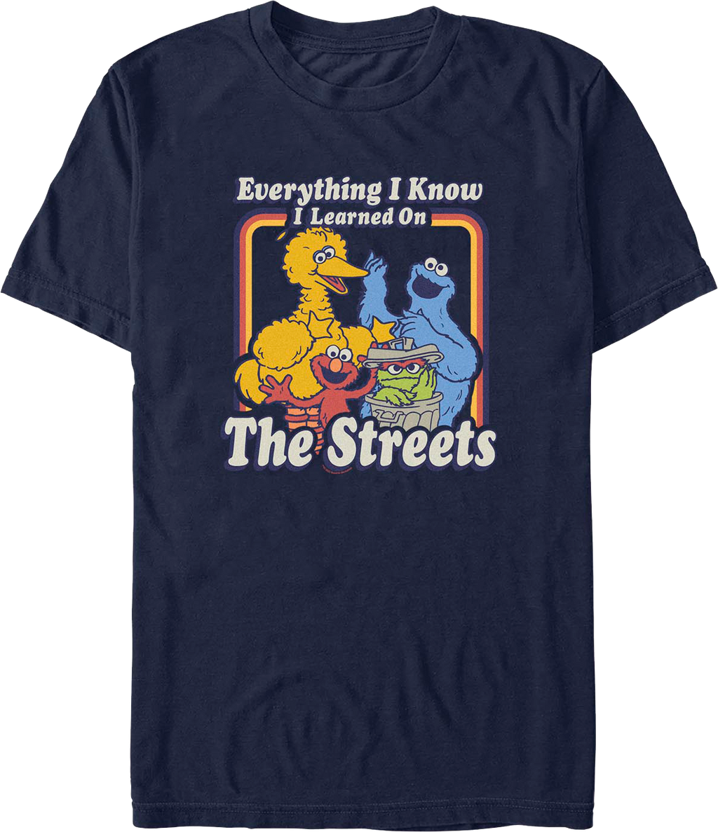 Navy Everything I Know I Learned On The Streets Sesame product image 1