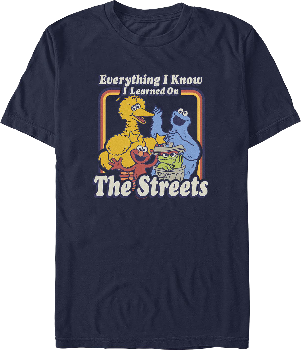 Navy Everything I Know I Learned On The Streets Sesame product image 1