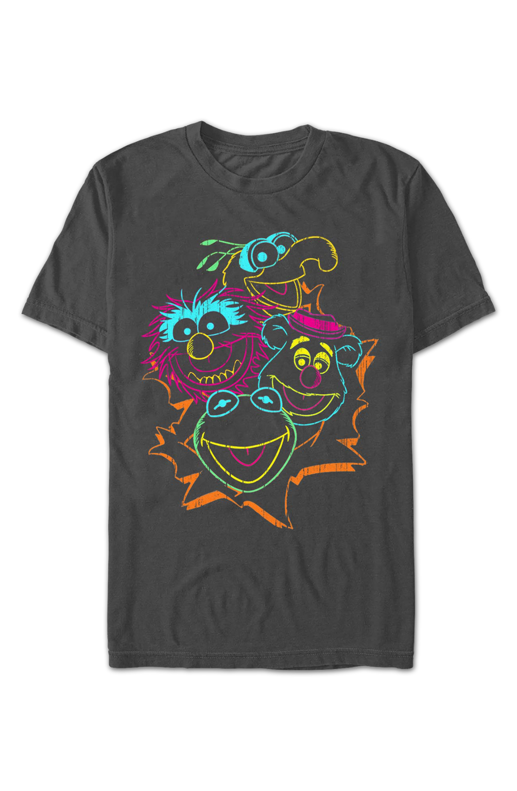 Neon Chalk Sketches Muppets T-Shirt product image 2
