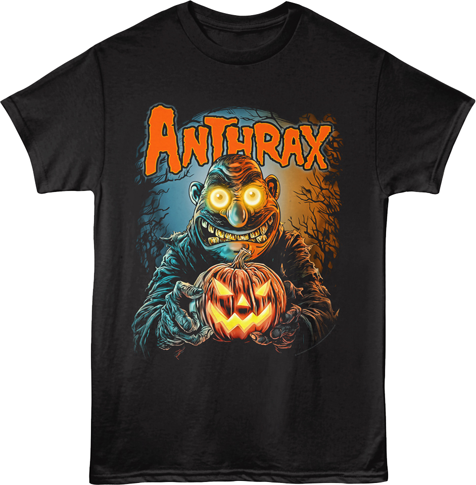 Not Man Jack-o'-Lantern Anthrax T-Shirt product image 1