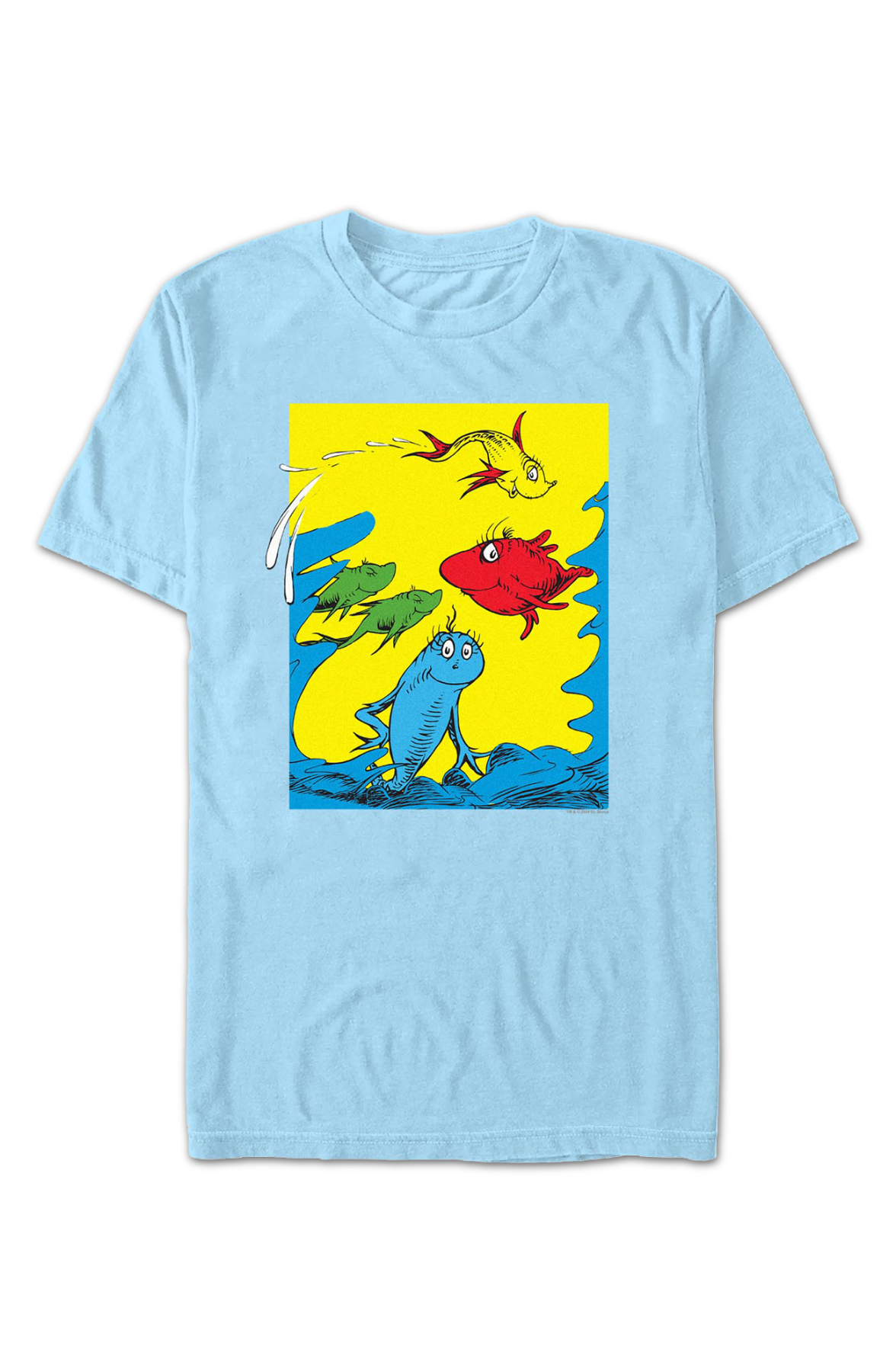 One Fish, Two Red Blue Cover Dr. Seuss T-Shirt product image 2