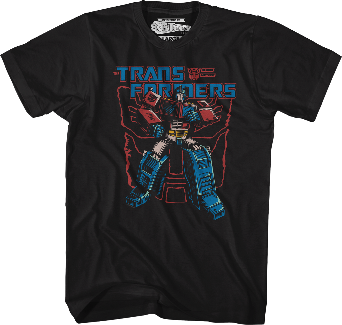 Optimus Prime Battle Pose Transformers T-Shirt product image 1
