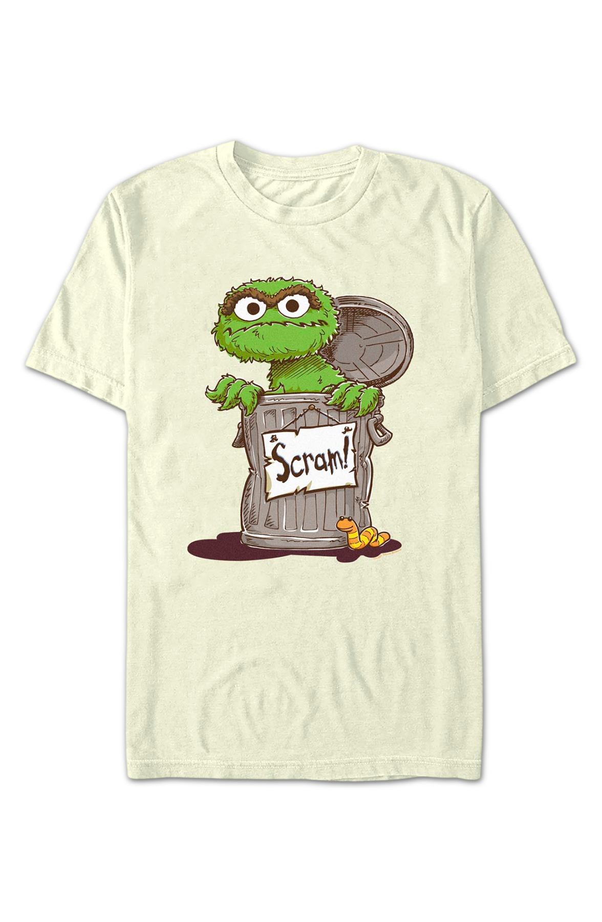 Oscar The Grouch Scram Sign Sesame Street T-Shirt product image 2