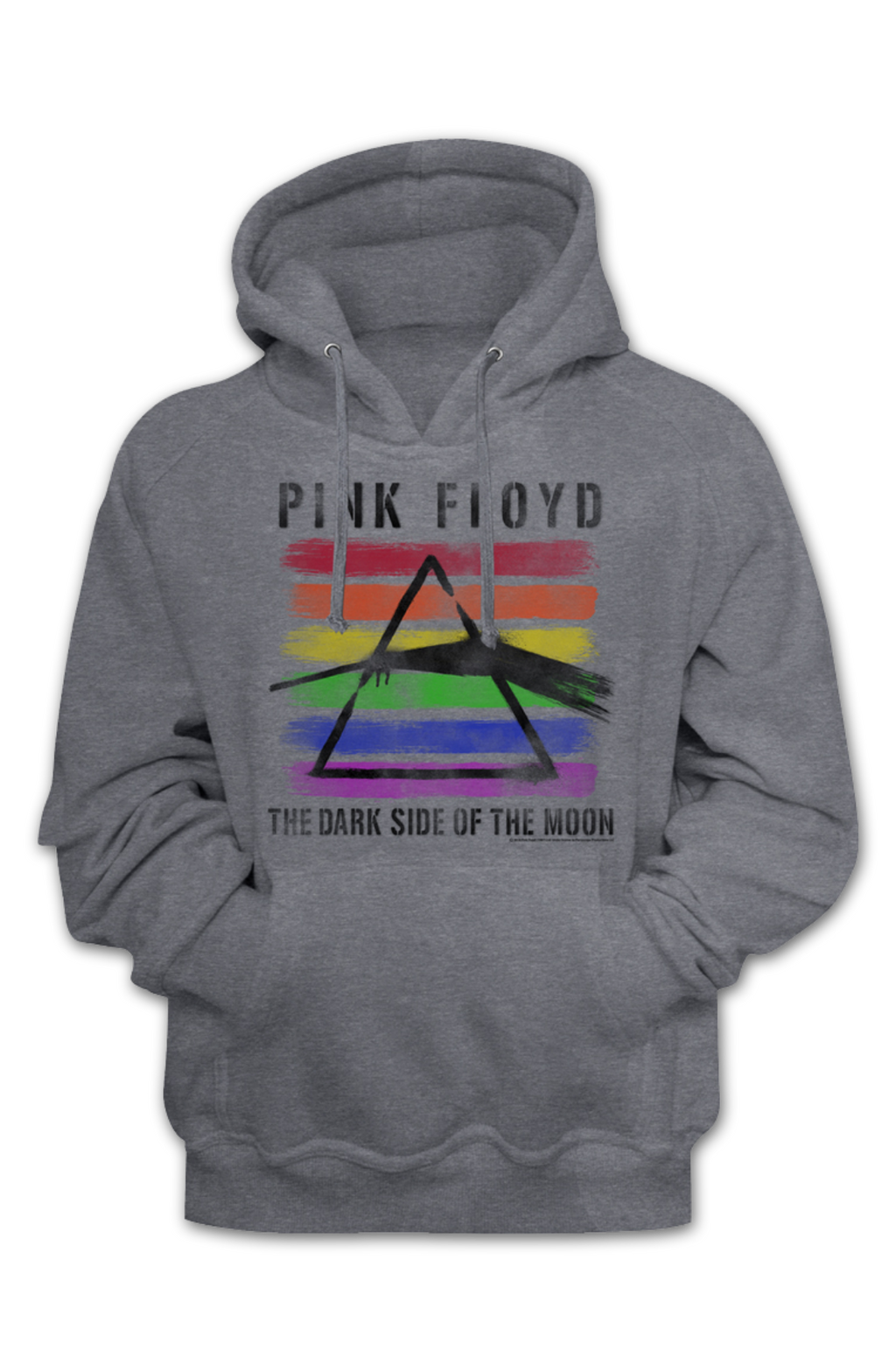 Painted Dark Side of the Moon Pink Floyd Hoodie product image 2