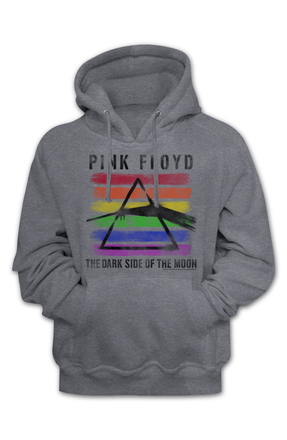 Painted Dark Side of the Moon Pink Floyd Hoodie product image 2