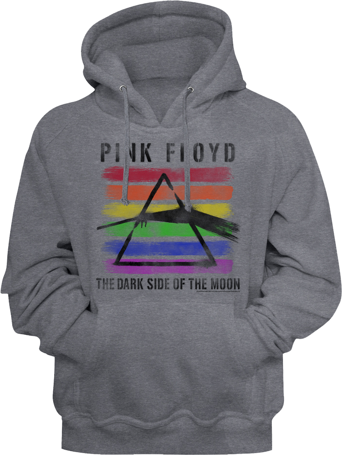 Painted Dark Side of the Moon Pink Floyd Hoodie product image 1