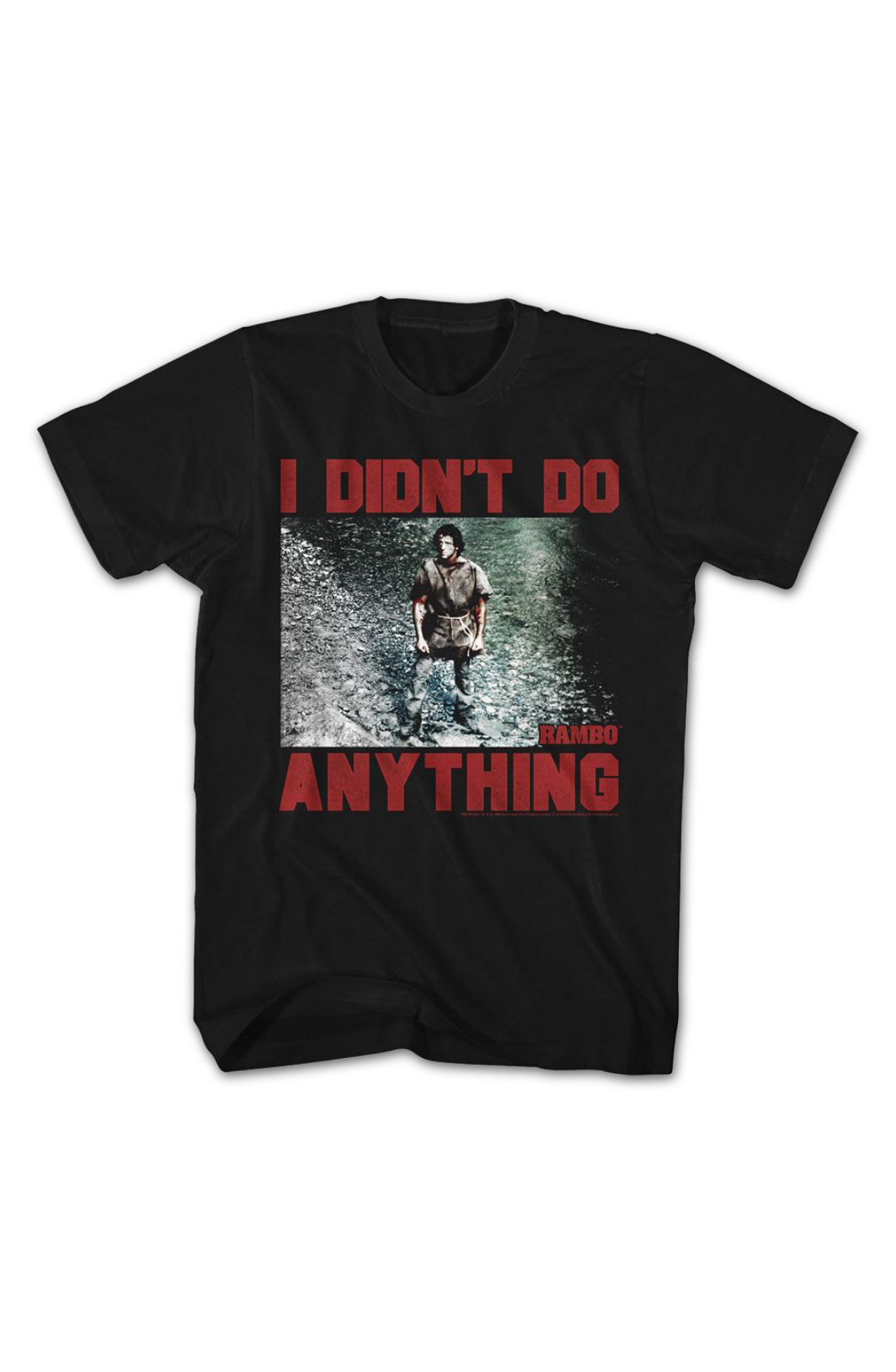 I Didn't Do Anything Photo Rambo T-Shirt product image 2