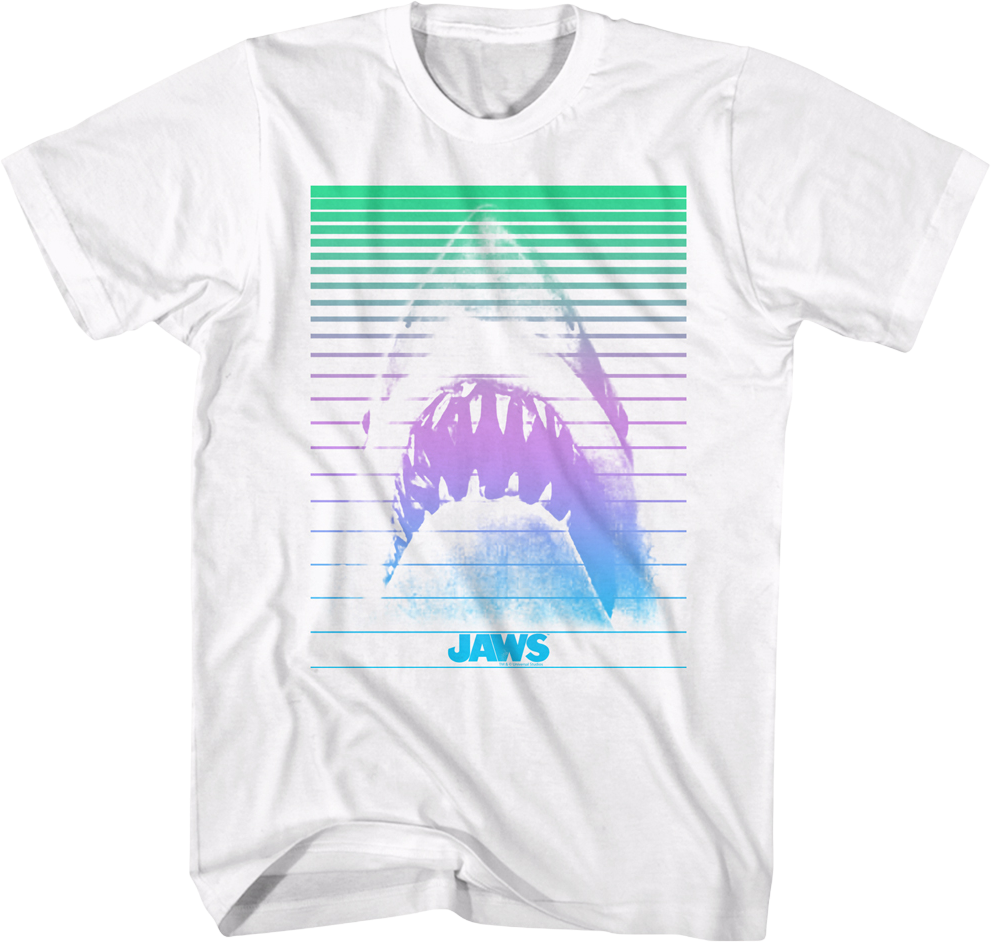 Retro Jaws Shark Attack T-Shirt product image 1