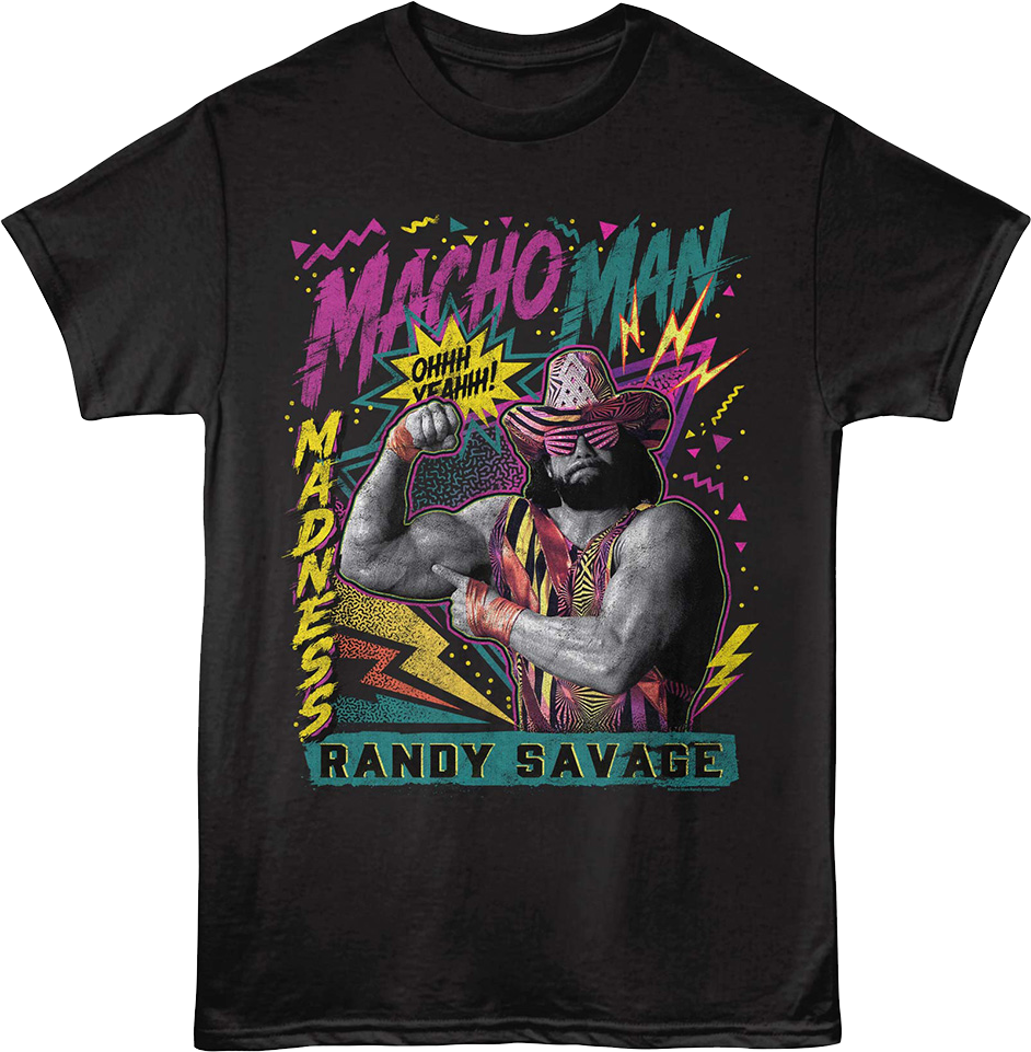 Retro Madness Macho Man Randy Savage T-Shirt product image 1