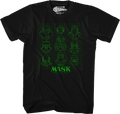 Retro Nine Masks Grid MASK T-Shirt product image 1
