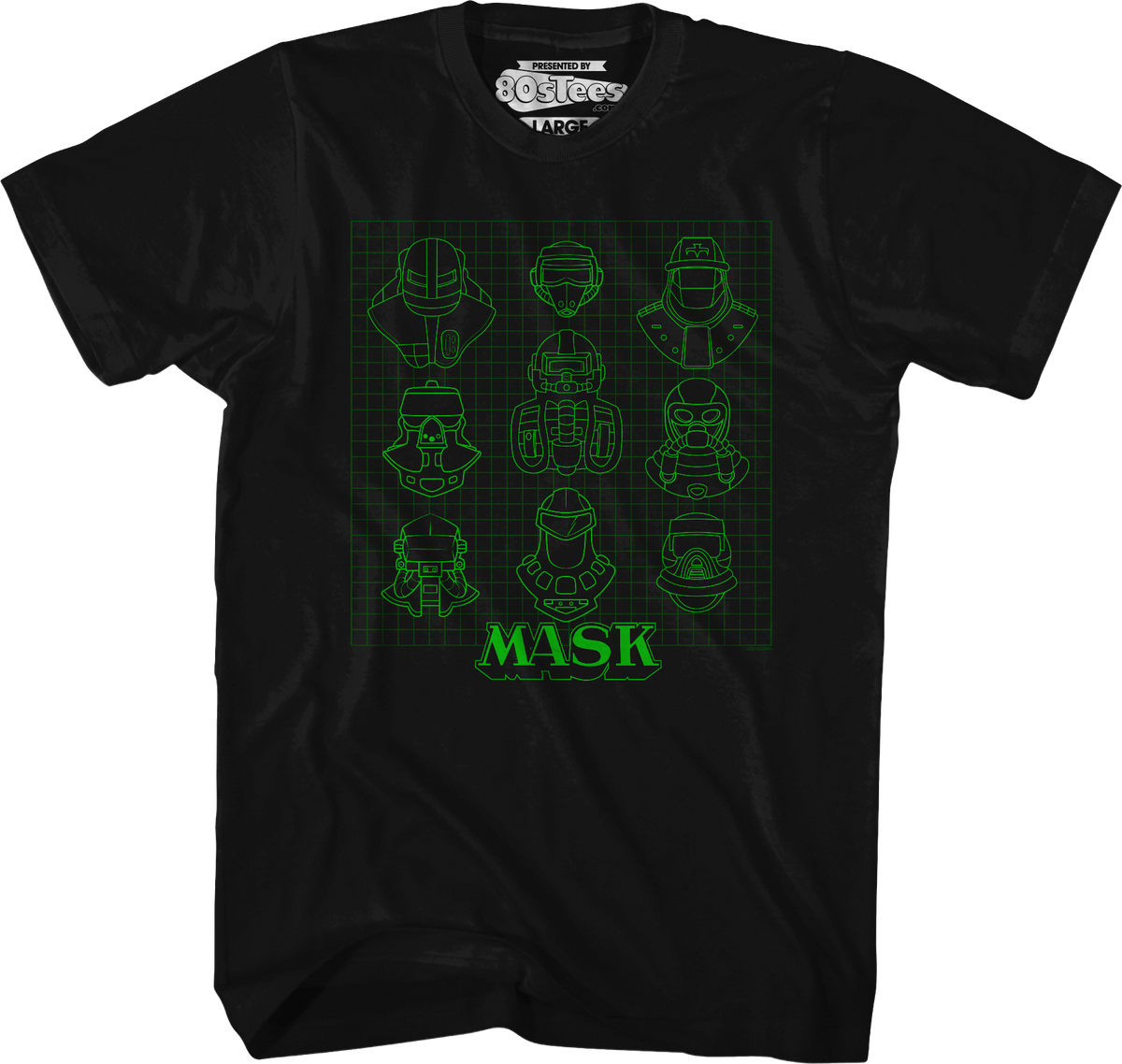 Retro Nine Masks Grid MASK T-Shirt product image 1