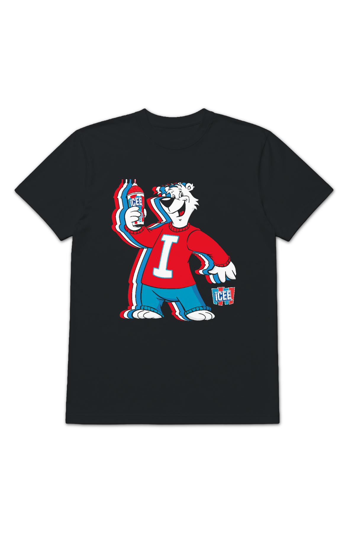 Retro Polar Bear Waves ICEE T-Shirt product image 2