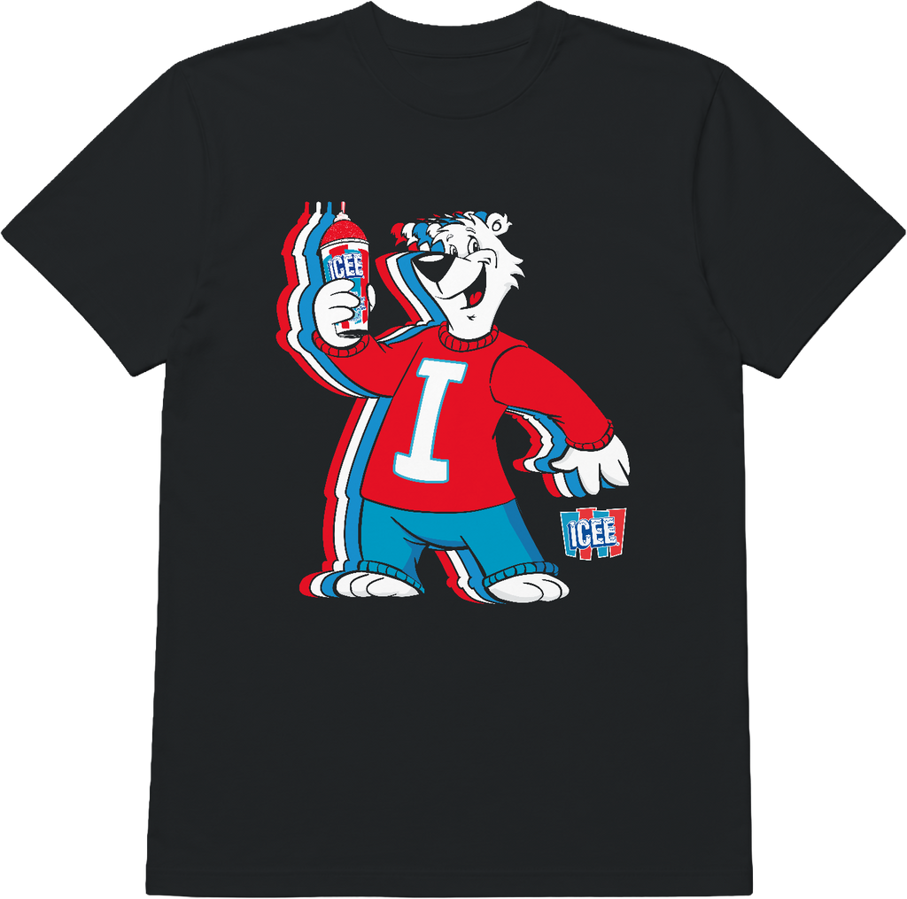 Retro Polar Bear Waves ICEE T-Shirt product image 1