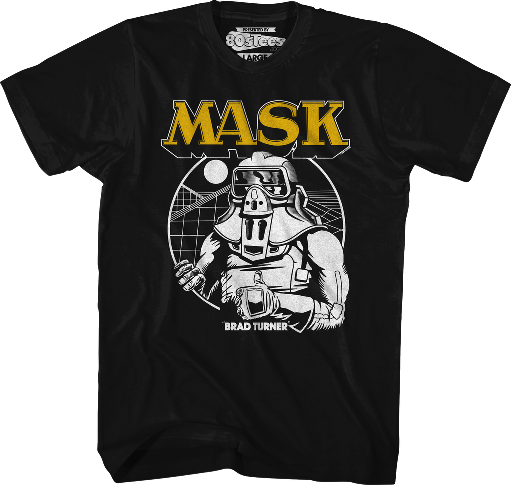 Retro Simple Brad Turner MASK T-Shirt product image 1