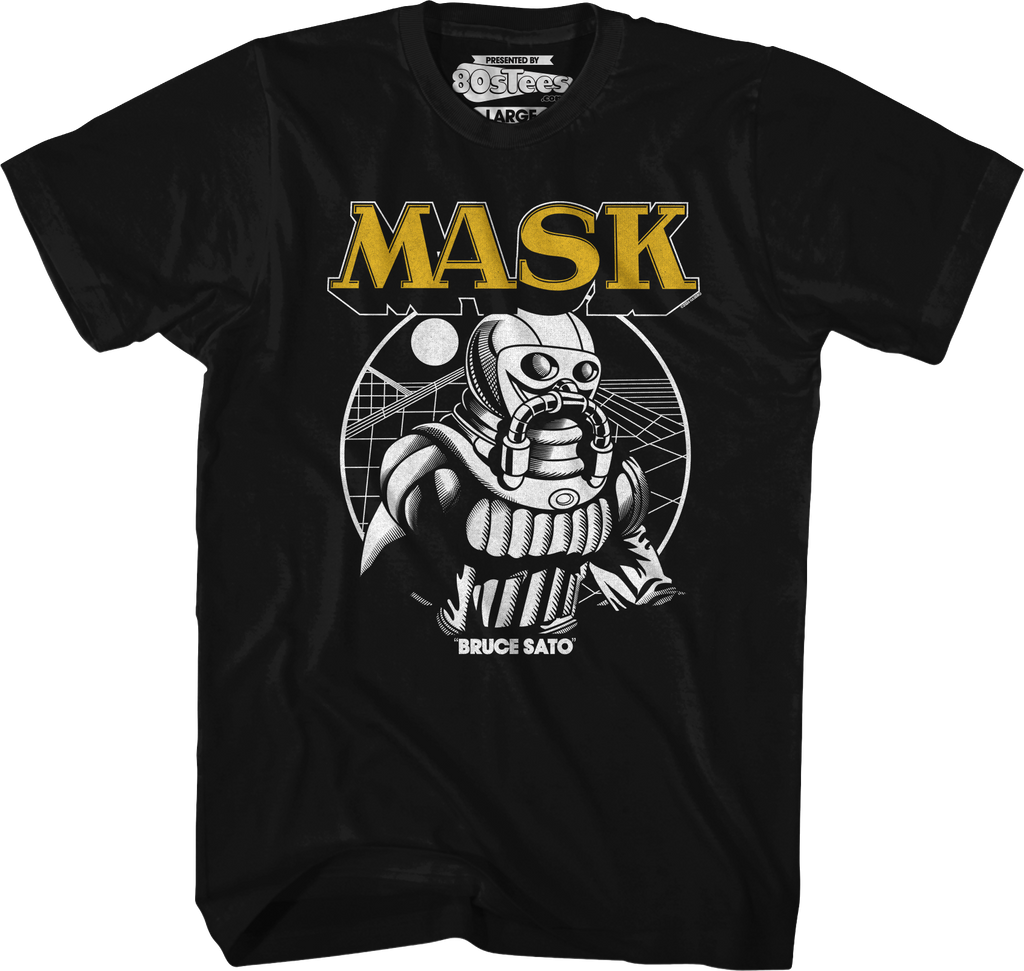 Retro Simple Bruce Sato MASK T-Shirt product image 1