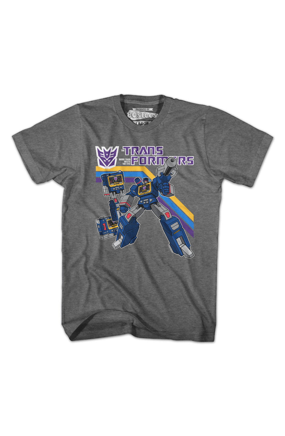 Retro Soundwave Collage Transformers T-Shirt product image 2