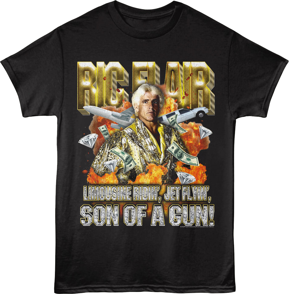 Limousine Ridin' Jet Flyin' Son Of A Gun Ric Flair T-Shirt product image 1
