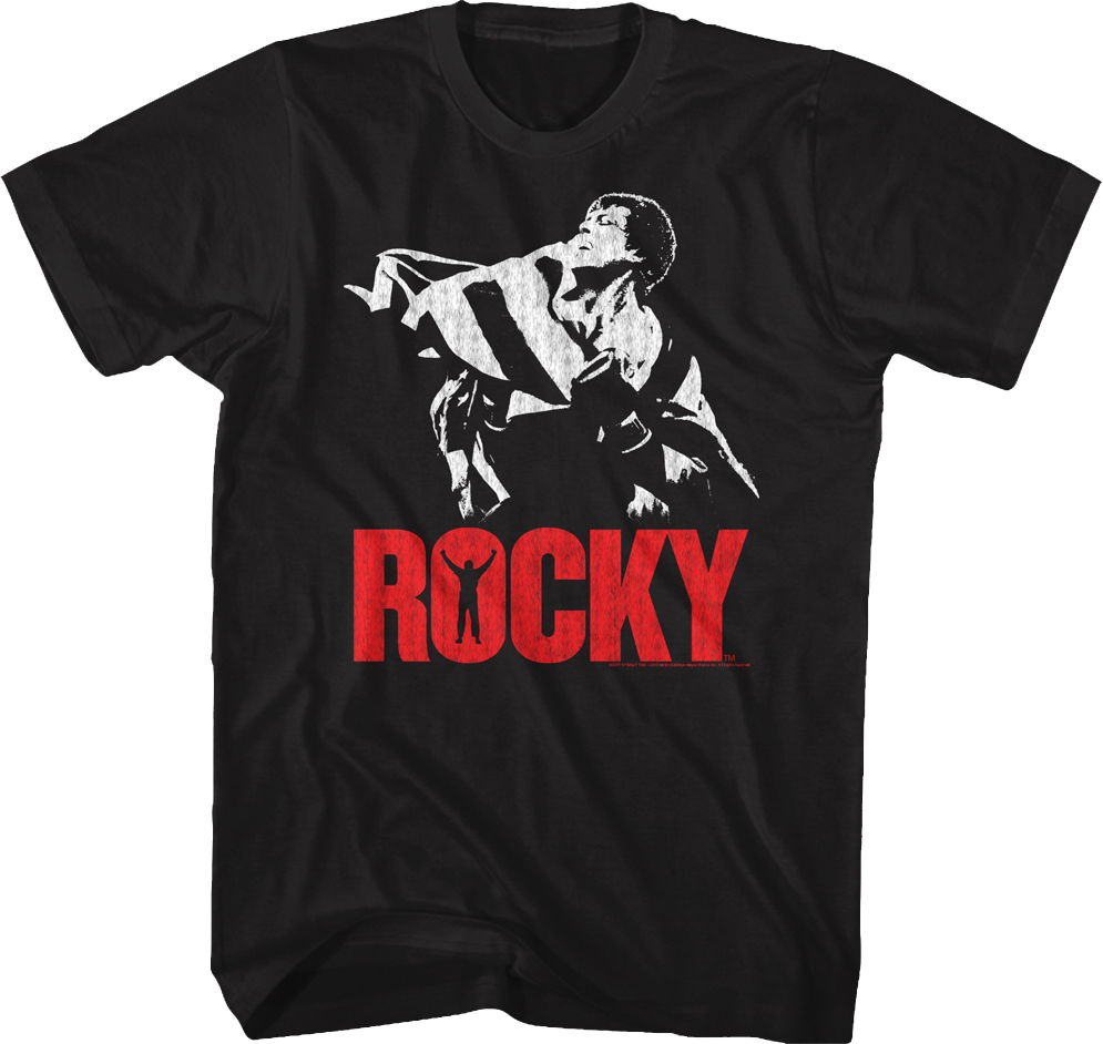 Flag Victory Pose Rocky T-Shirt product image 1
