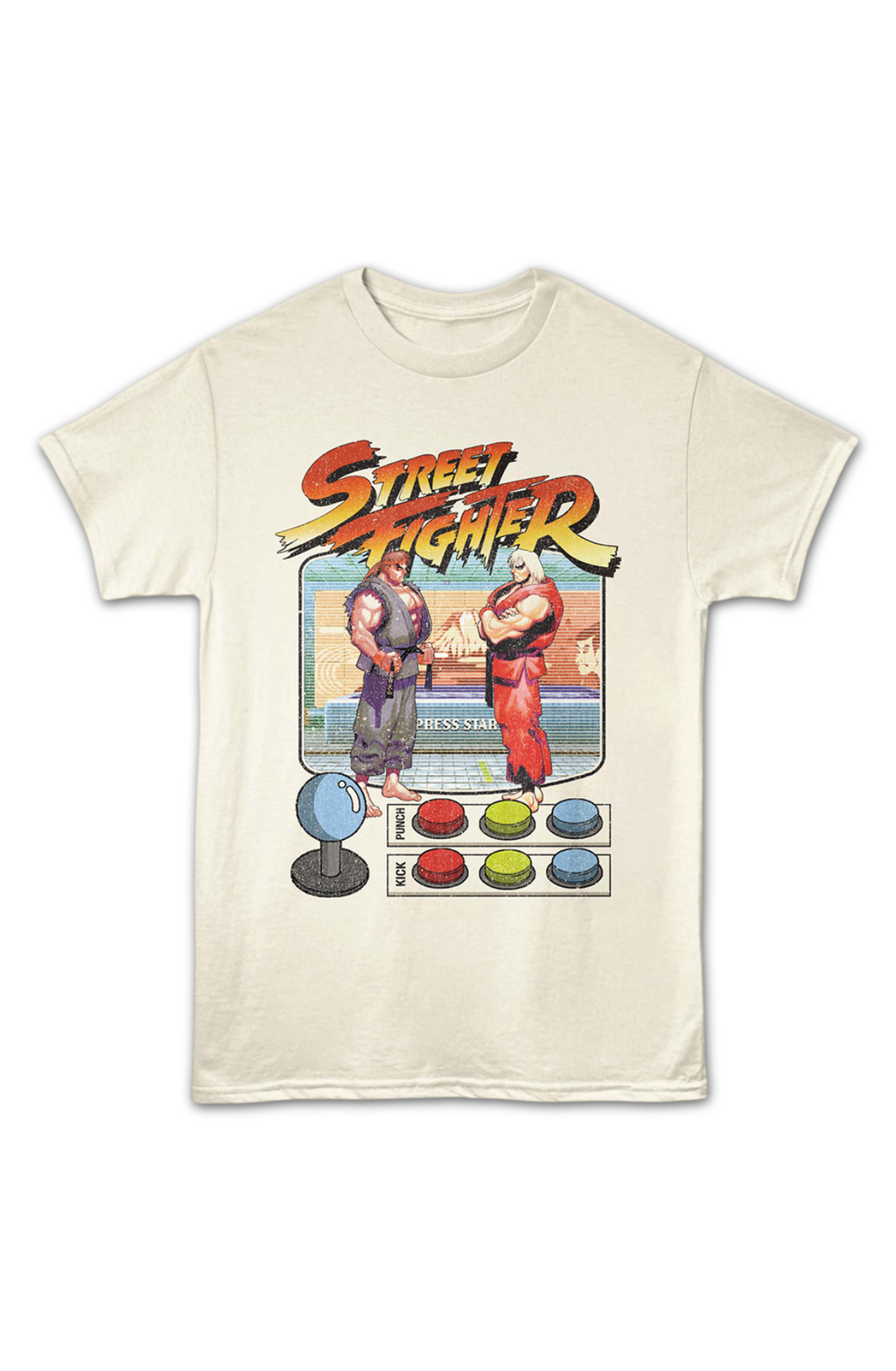 Ryu & Ken Masters Game Buttons Street Fighter T-Shirt product image 2
