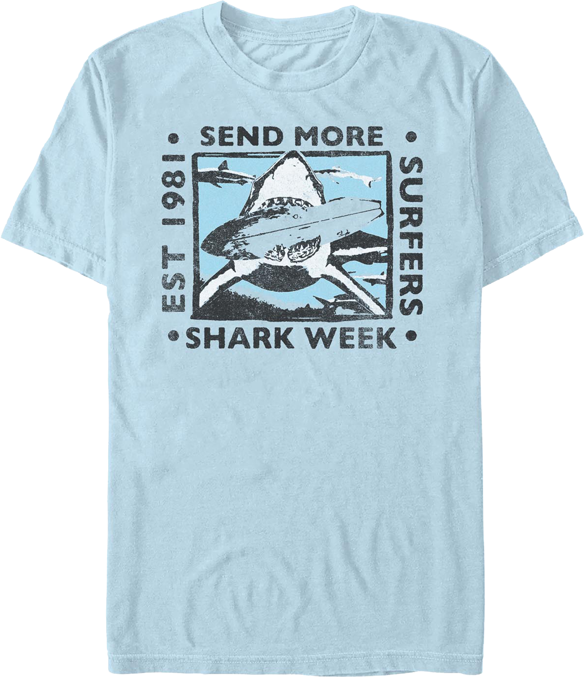 Send More Surfers Shark Week T-Shirt product image 1