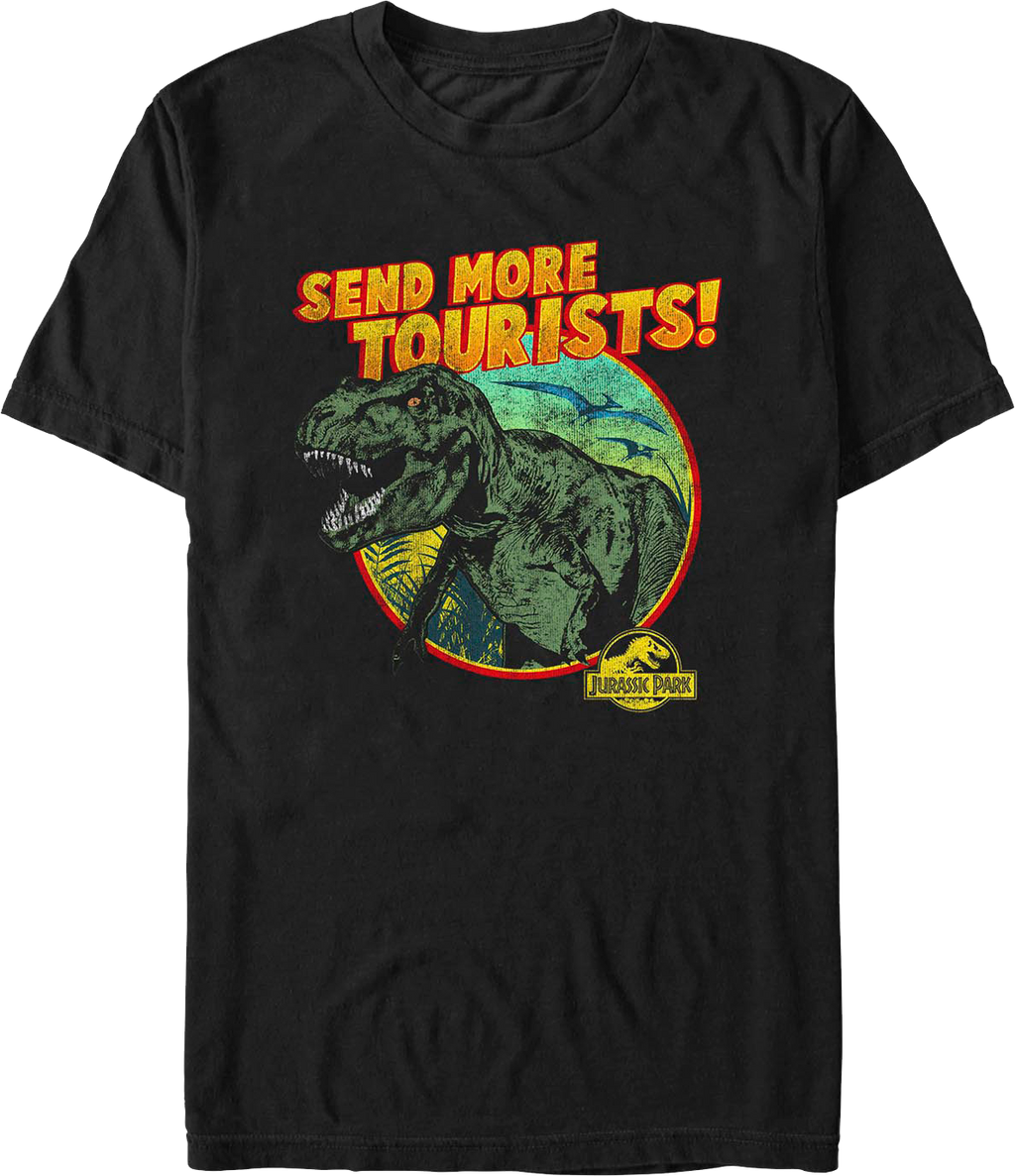 Send More Tourists Jurassic Park T-Shirt product image 1