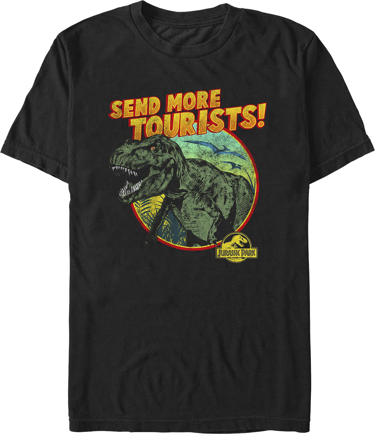 Send More Tourists Jurassic Park T-Shirt product image 1