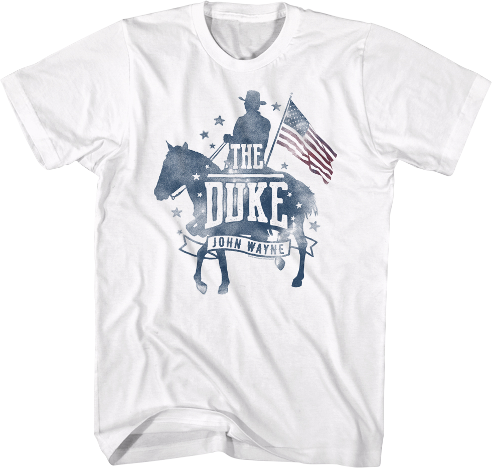 Silhouette & Flag John Wayne T-Shirt product image 1