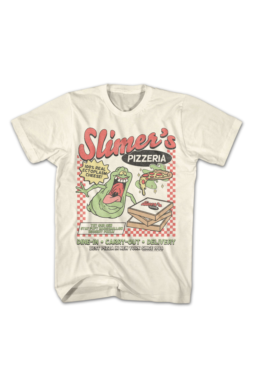 Slimer's Pizzeria Real Ghostbusters T-Shirt product image 2
