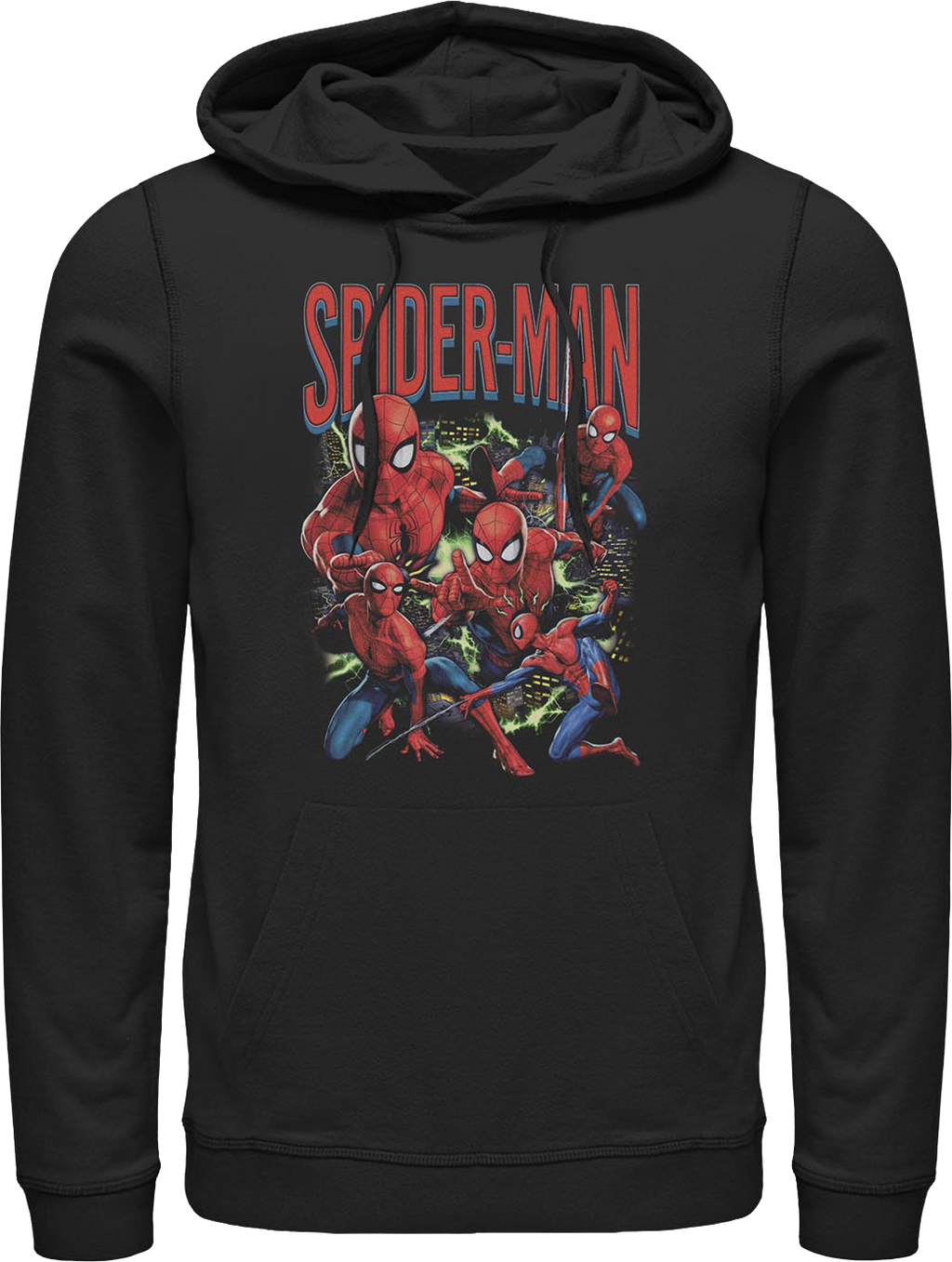 Spider-Man Action Poses Collage Marvel Comics Hoodie product image 1