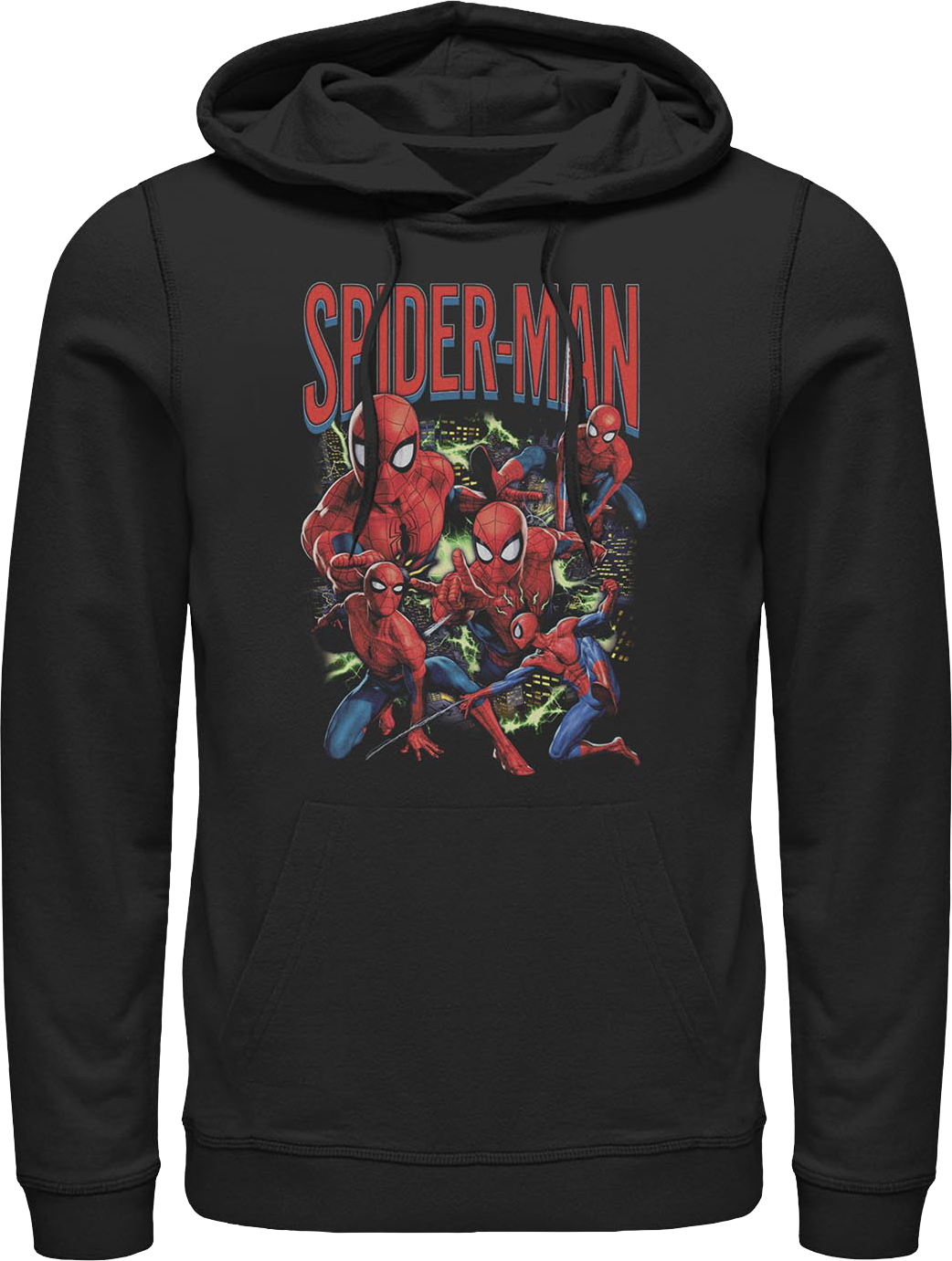 Spider-Man Action Poses Collage Marvel Comics Hoodie product image 1