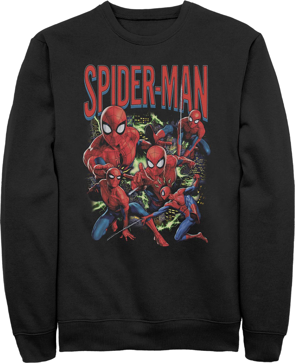 Spider-Man Action Poses Collage Marvel Comics Sweatshirt product image 1