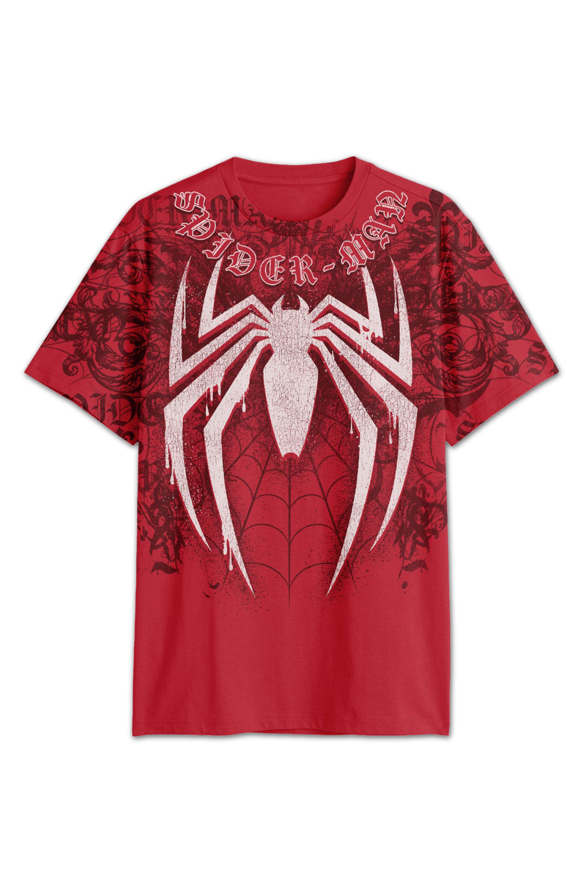 Front & Back Spider-Man Cyber Sigilism Marvel Comics T-Shirt product image 2