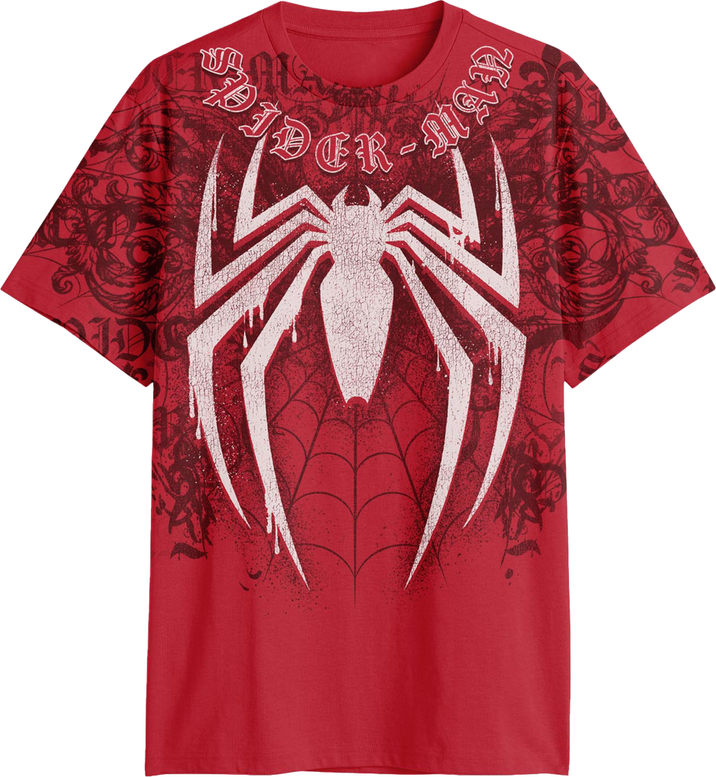 Front & Back Spider-Man Cyber Sigilism Marvel Comics T-Shirt product image 1