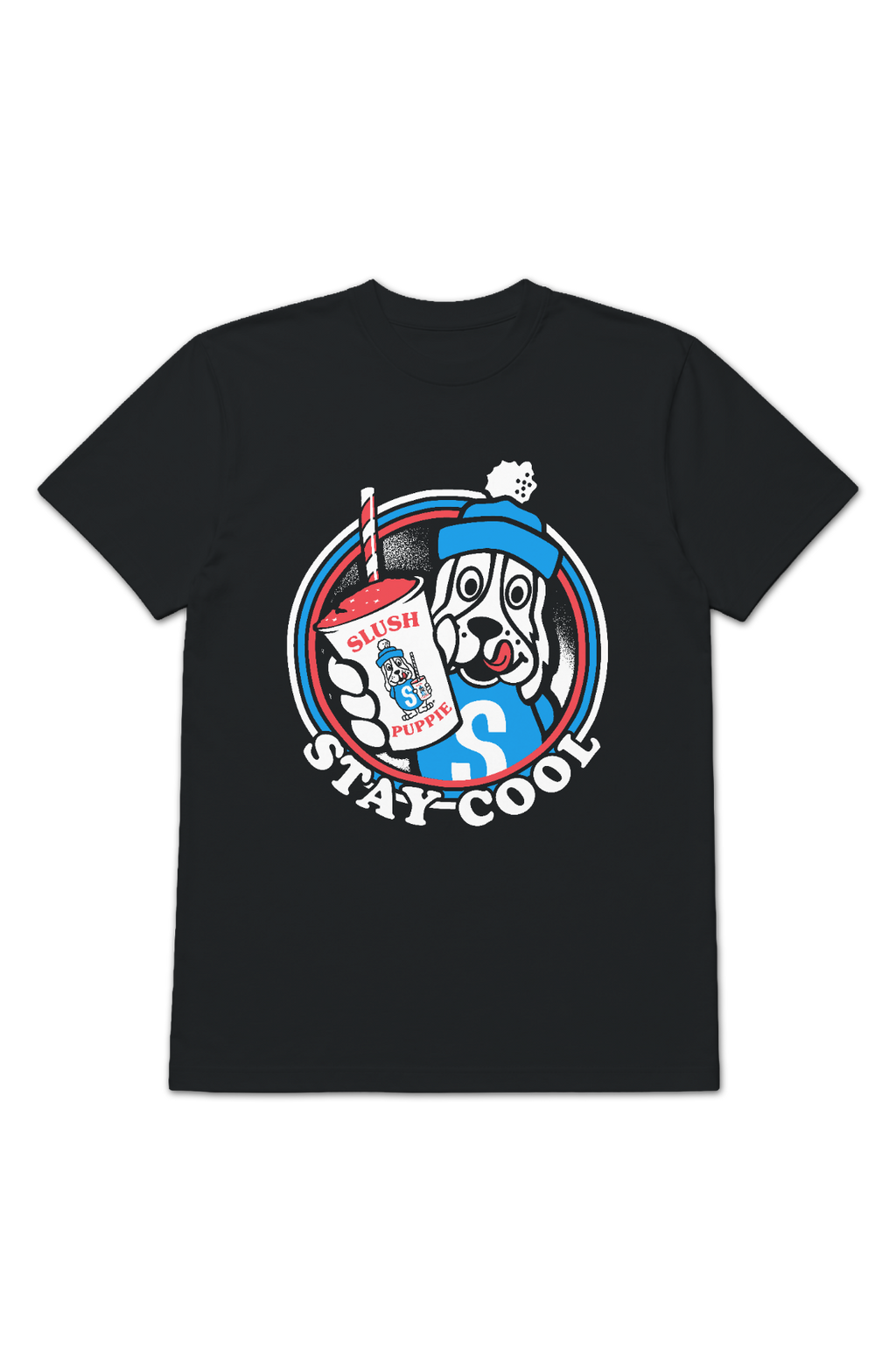 Stay Cool Chilly Dog Circle Slush Puppie T-Shirt product image 2