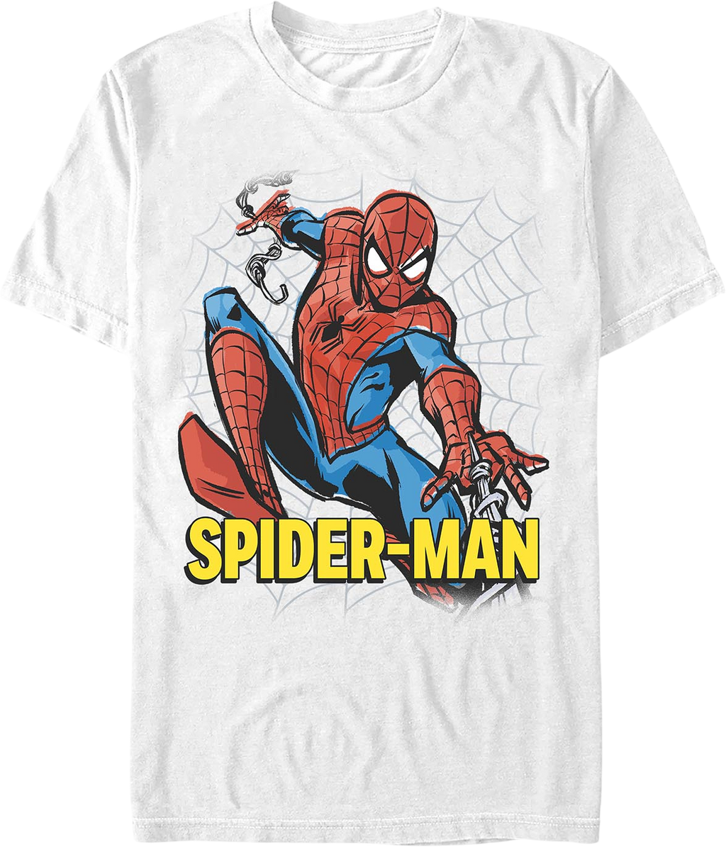 Swinging Illustration Spider-Man Marvel Comics T-Shirt product image 1