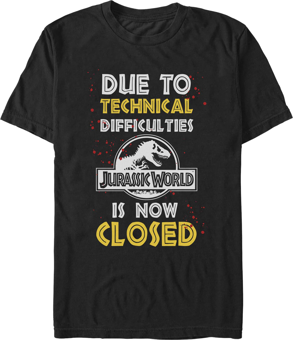 Technical Difficulties Jurassic Park T-Shirt product image 1