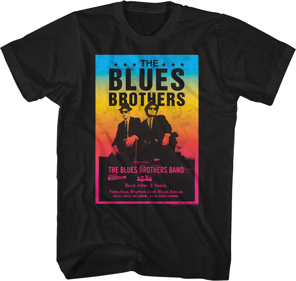 Colorful Poster Blues Brothers T-Shirt