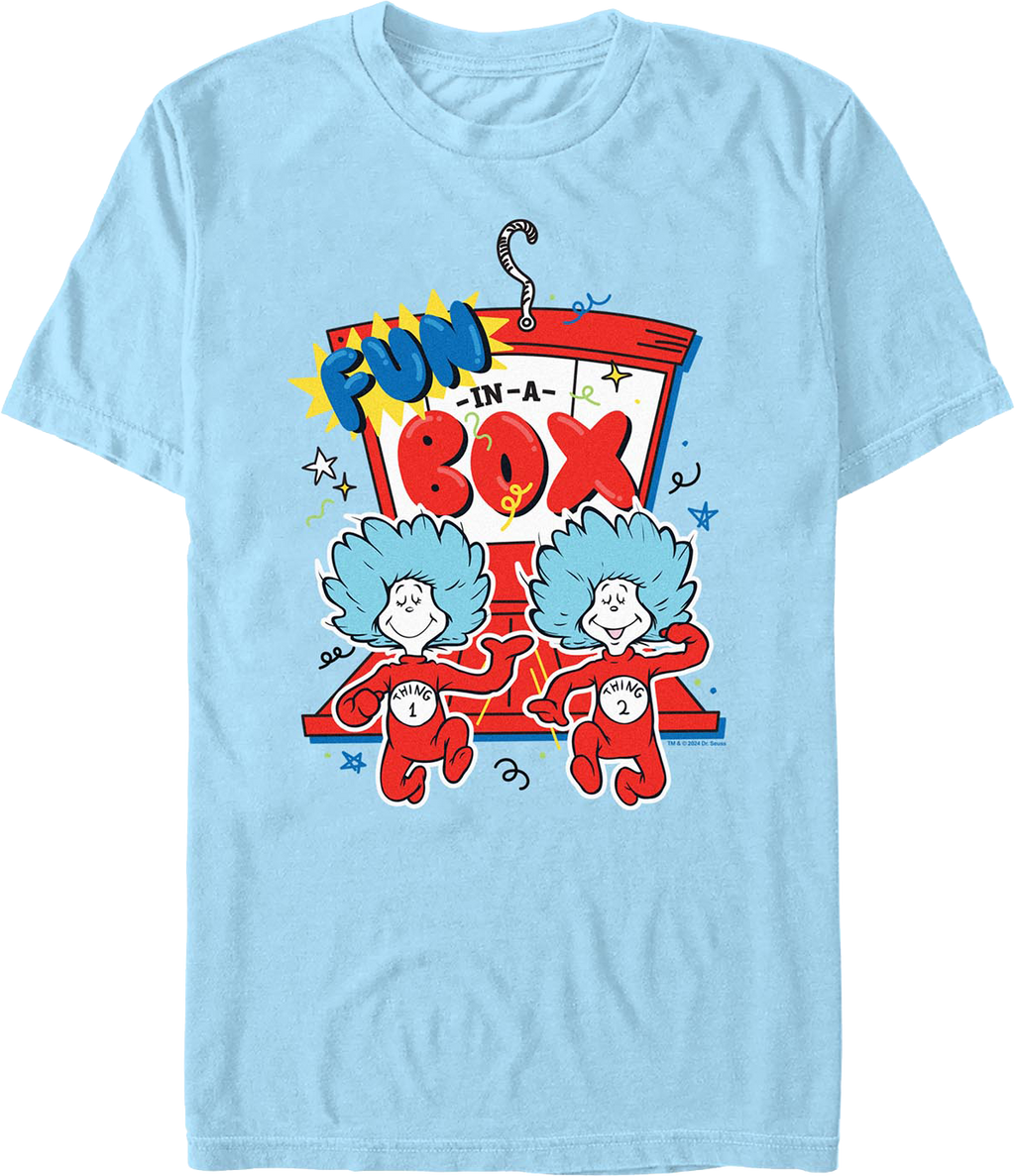 Thing 1 & 2 Fun In A Box Dr. Seuss T-Shirt product image 1