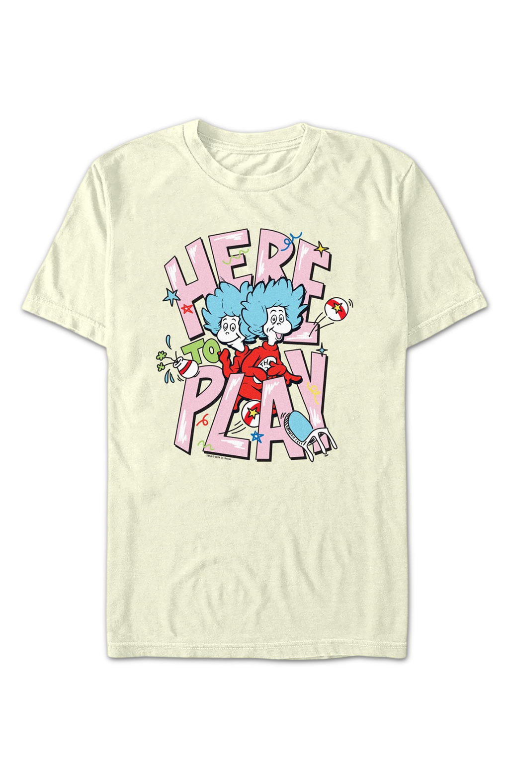Thing 1 & 2 Here to Play Dr. Seuss T-Shirt product image 2
