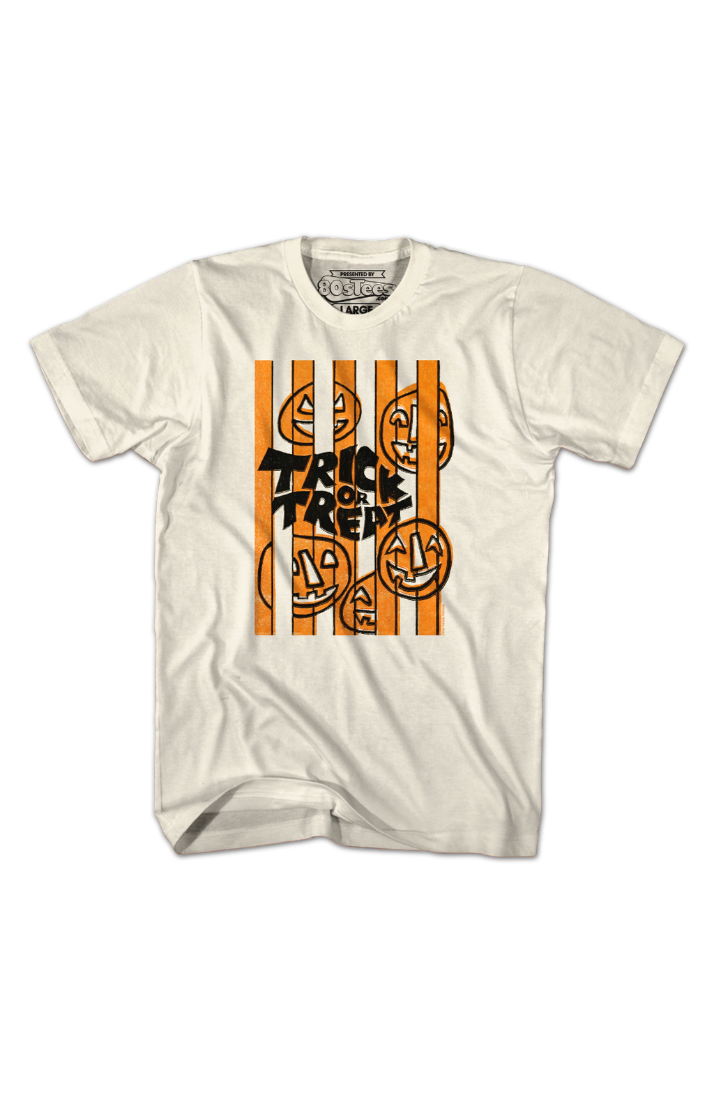 Trick Or Treat Jack-o'-Lantern Stripes T-Shirt product image 2