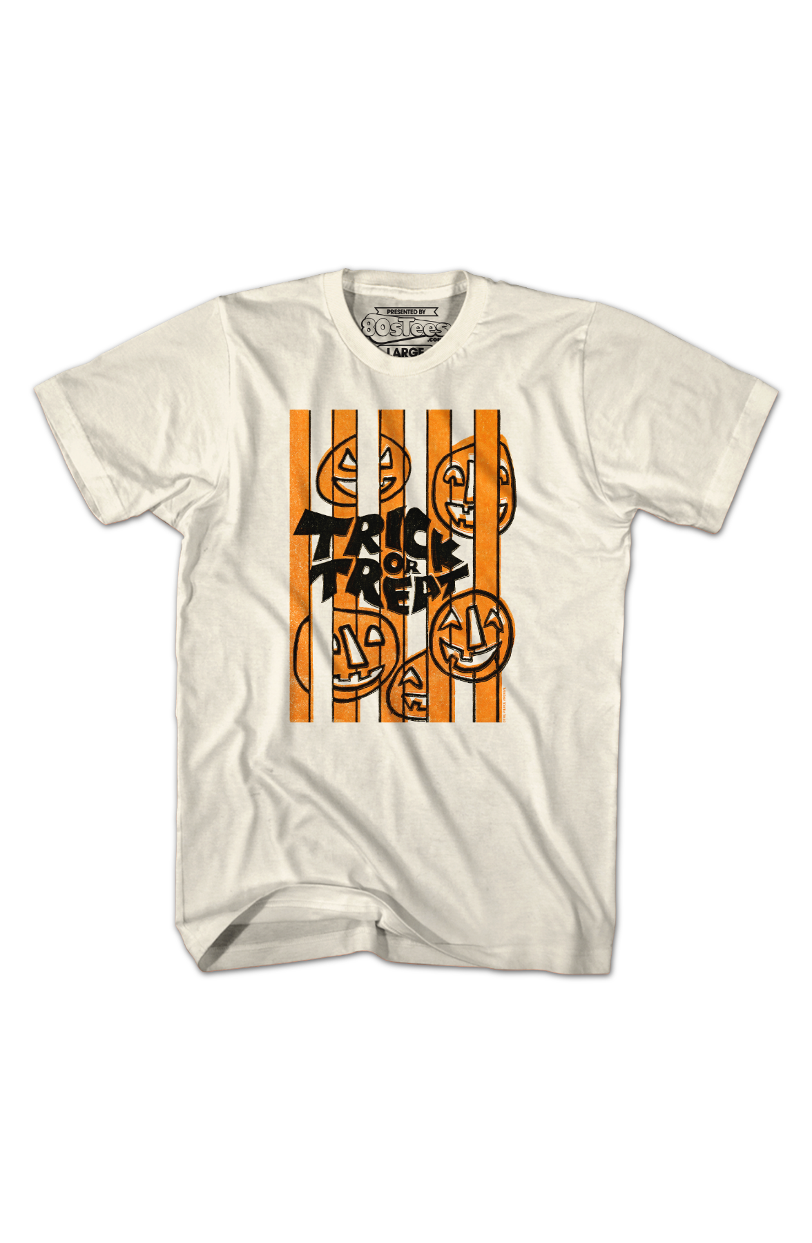 Trick Or Treat Jack-o'-Lantern Stripes T-Shirt product image 2