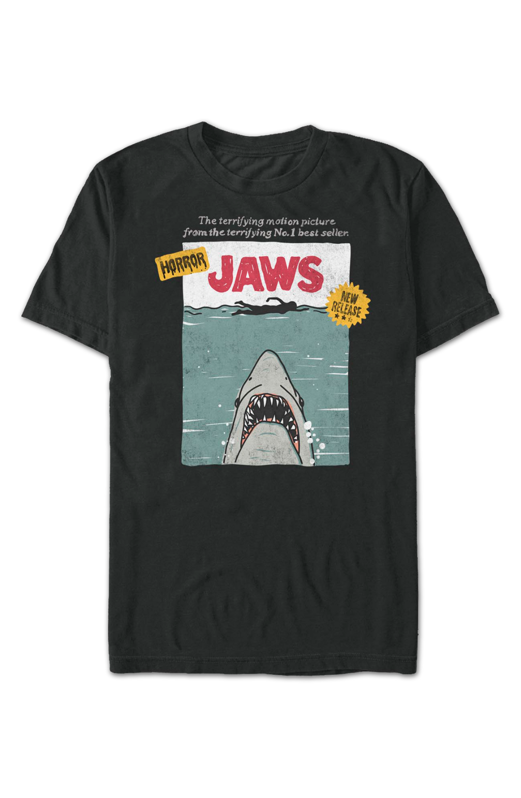 VHS New Release Jaws T-Shirt product image 2